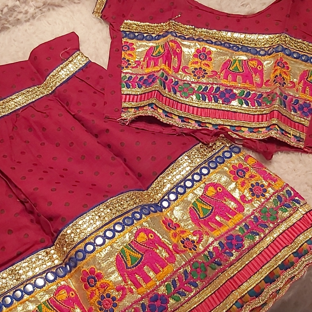 Indian embroidered dress for girl- Jaipur